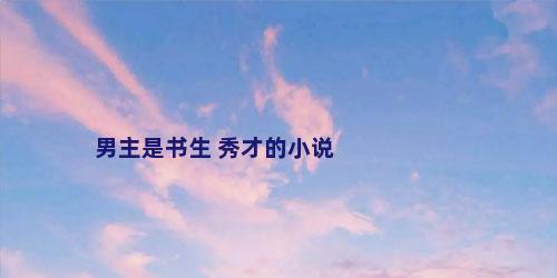 男主是书生 秀才的小说